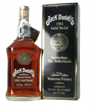 JACK DANIEL'S  Tennessee Whiskey 100cl 45% OB-1981 Gold medal
