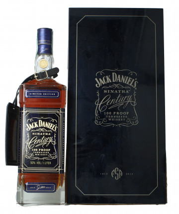 JACK DANIEL'S  Tennessee Whiskey 100cl 50% OB-Sinatra Select very dirty box inside