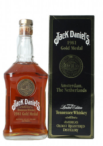 JACK DANIEL'S  Tennessee Whiskey 75cl 45% OB-1981 Gold medal