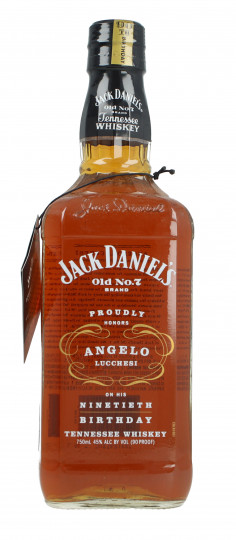 JACK DANIEL'S  Tennessee Whiskey Black Label 70cl 45% Ob_Special Edition 90th Birthday Angelo Lucchesi