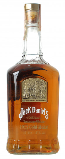 JACK DANIEL'S  Tennessee Whiskey Decanter 1913 Gold Medal Bottled 2006 1 Litre 45% OB-