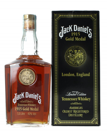 JACK DANIEL'S  Tennessee Whiskey Decanter 1915 Gold Medal 1 litre 43% OB-