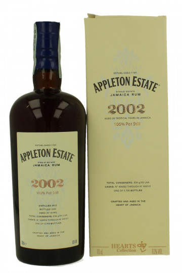JAMAICA RUM Appleton Estate Special 2002 70cl 63% - Velier - HEARTS COLLECTION