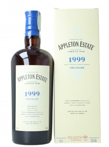 JAMAICA RUM Appleton Estate Special 21 year old 1999 2020 70cl 63% Heart collection