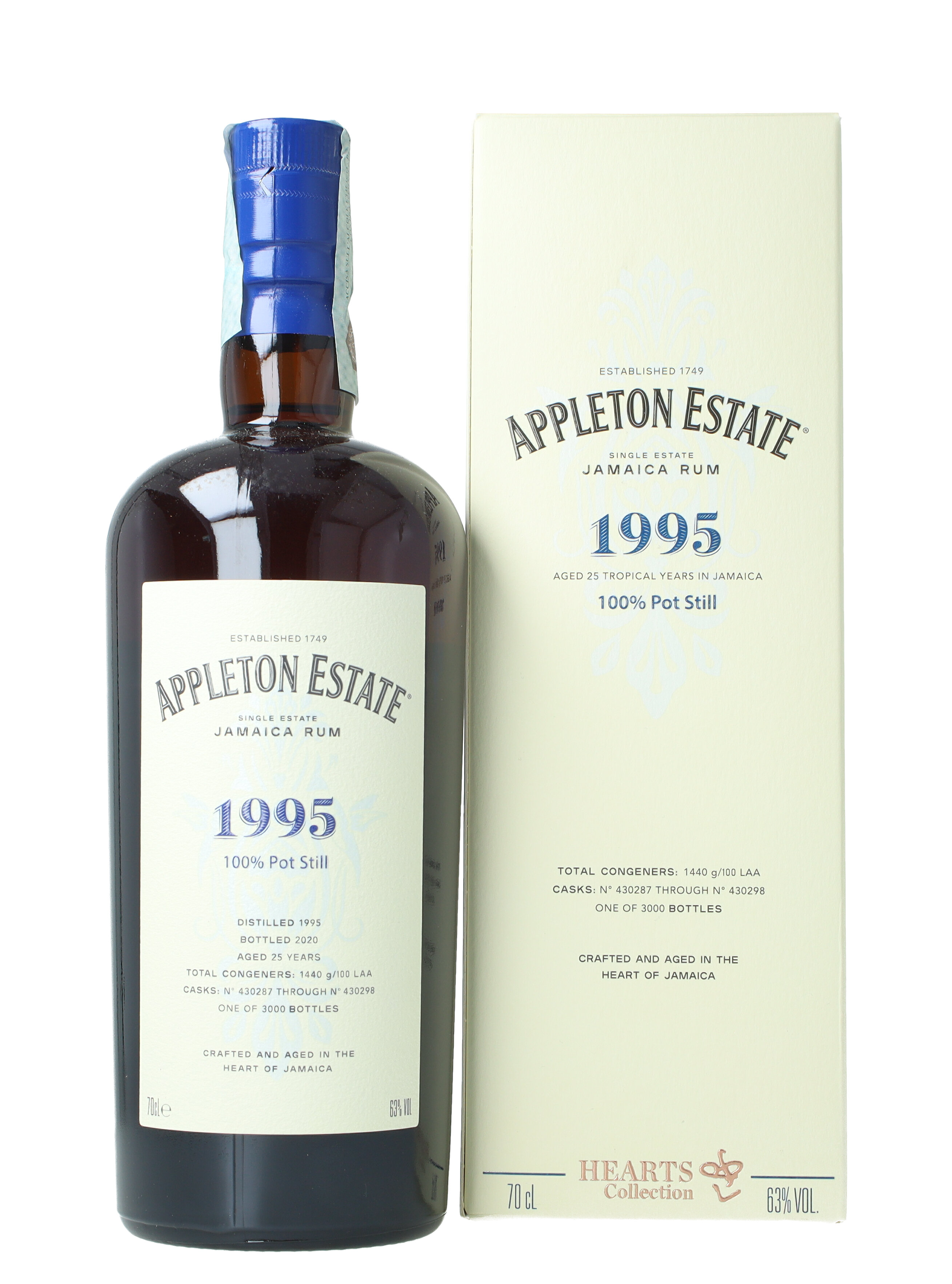 JAMAICA RUM Appleton Estate Special 25 year old 1995 2020 70cl 63% ...