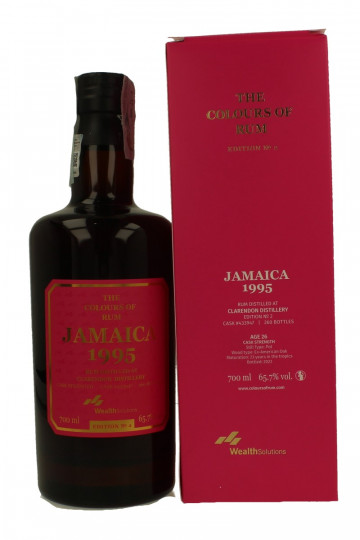 Jamaica Rum Clarendon Distillery 26 years old 1995 2022 70cl 65.7% Wealth Solution The colours of rum-Edition n. 2