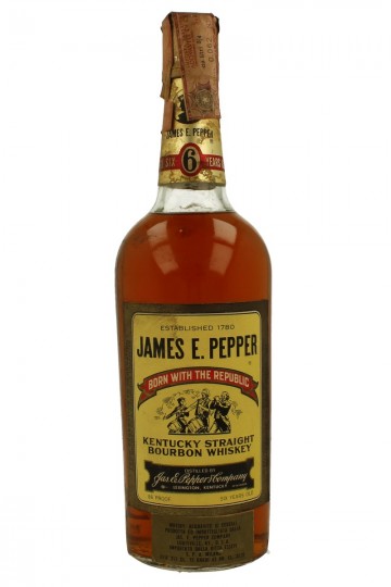 JAMES E. PEPPER 6yo Bot.60/70's 75cl 86 US-Proof