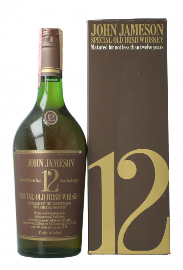 Jameson  Irish  Whiskey 12 year old - Bot.70's-80's 75cl 40% OB-Soffiantino Import