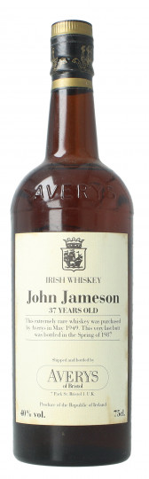 Jameson  Irish  Whiskey 37 Year old 1949 1987 75cl 40% Averys -