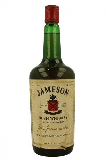 JAMESON IRISH WHISKEY bot 60/70's US Quart 86 proof