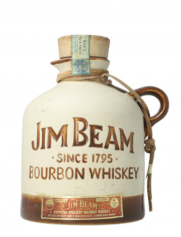 Jim Beam  Kentucky Straight Bourbon Whiskey 4 year old - Bot.60's or early 70's 1.5 Litres 80 US-Proof Ceramic decanter -