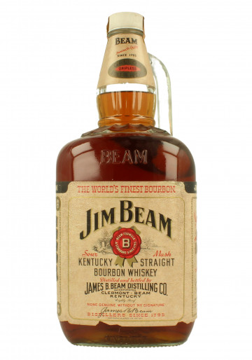 Jim Beam  Kentucky Straight Bourbon Whiskey 4  Year Old BOTTLED IN THE 60/70'S 150cl 40% MAGNUM