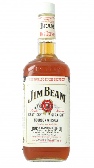 Jim Beam  Kentucky Straight Bourbon Whiskey Bottled around 1980 1 litre 40% OB