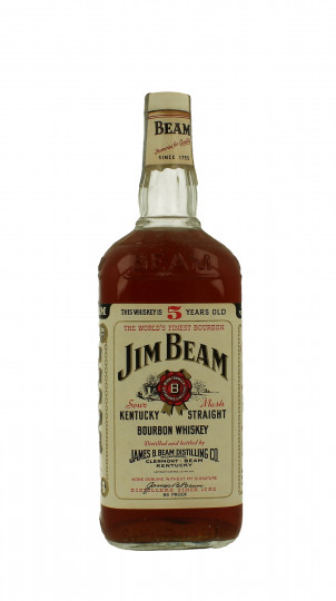 Jim Beam Straight Bourbon Whiskey Bot 60/70's Imperial Quart 86 US Proof