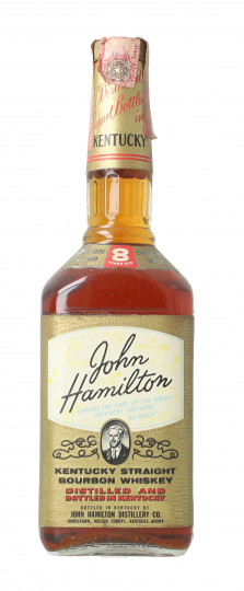 John Hamilton  Kentucky Straight  Bourbon Whiskey 8 year old 1960-1970 circa 75cl 43% OB-