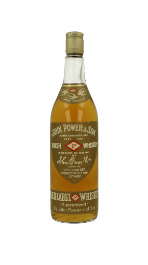 JOHN POWER Irish Whiskey Bot 60/70's 26 2/3 Fluid OZS 70 proof