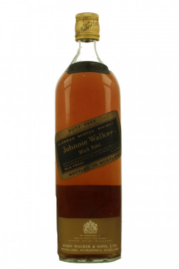 JOHNNIE WALKER Black Label 12 Year Old Bot.60/70's 100cl 86.8 proof - Blended Duty Free