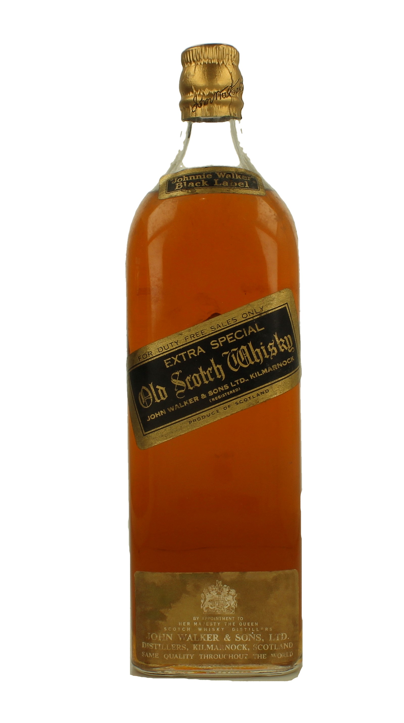 JOHNNIE WALKER Black Label 12 Years Old Bot.50/60's 1 litre
