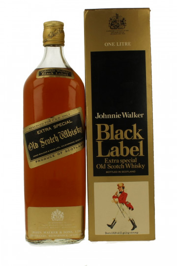 JOHNNIE WALKER Black Label 12 years old Bot in The 80's 100cl 43% For Fao Only very very rare