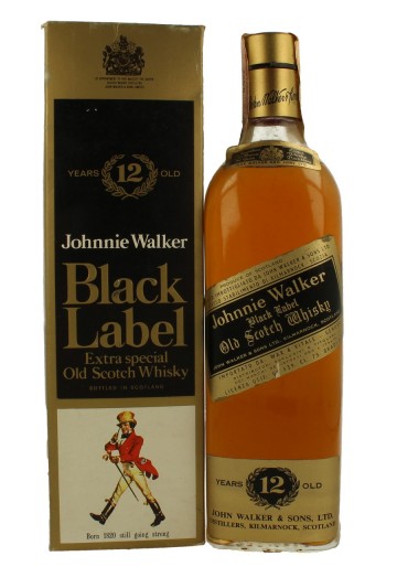 JOHNNIE WALKER BLACK LABEL 12yo Bot. 60's 75 CL 43%