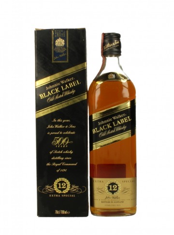 JOHNNIE WALKER BLACK LABEL 500 YEARS OF  12YO 70CL 40%