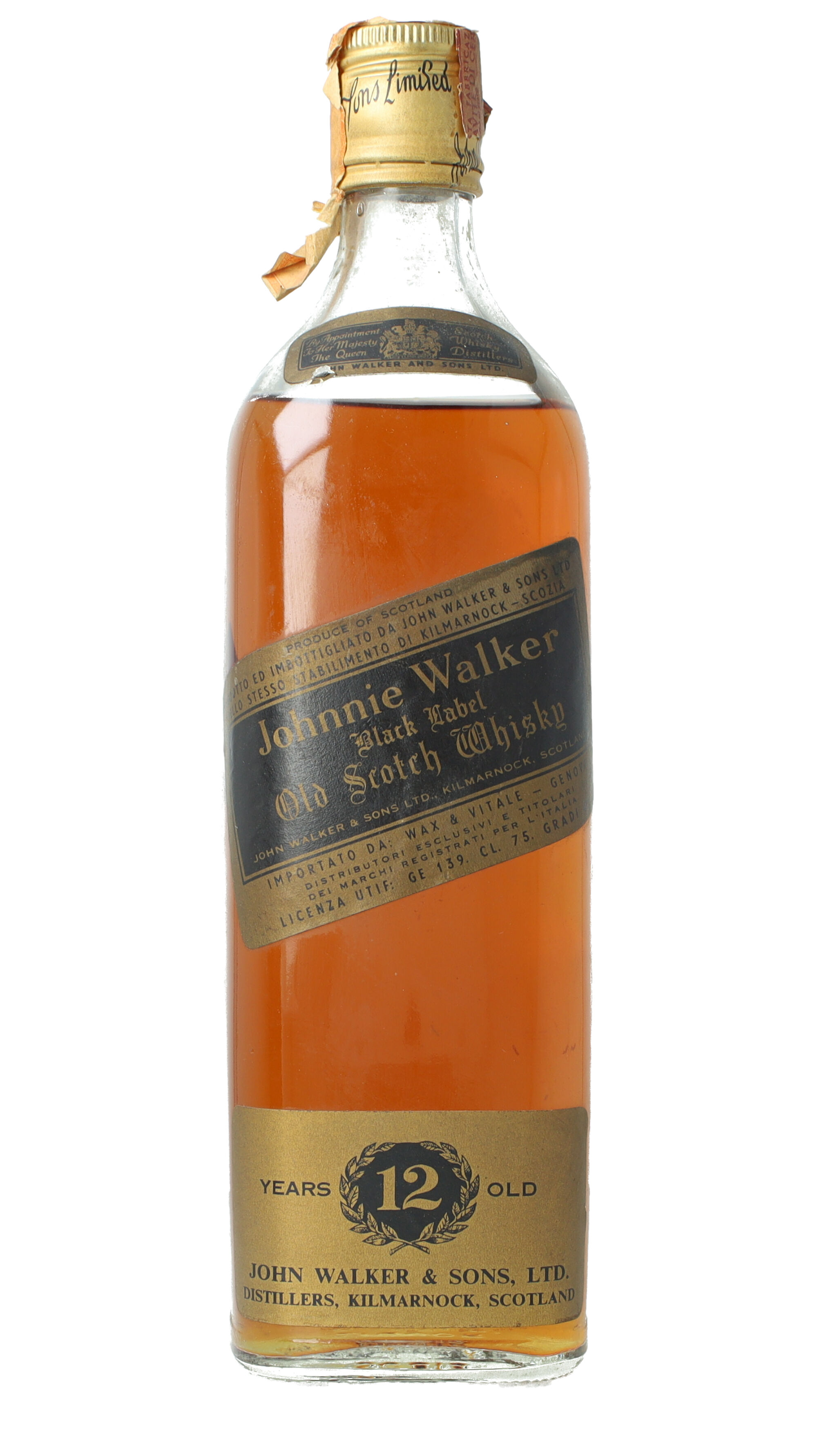 Johnnie Walker Black Label Blended Scotch Whisky 12 year Old