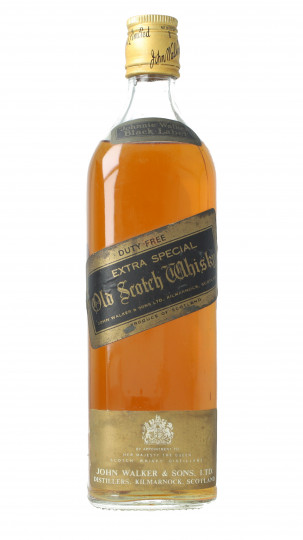 Johnnie Walker Black Label  Blended  Scotch Whisky 12 year Old Bottled around 1970-1980 75cl 40% OB D Free edition