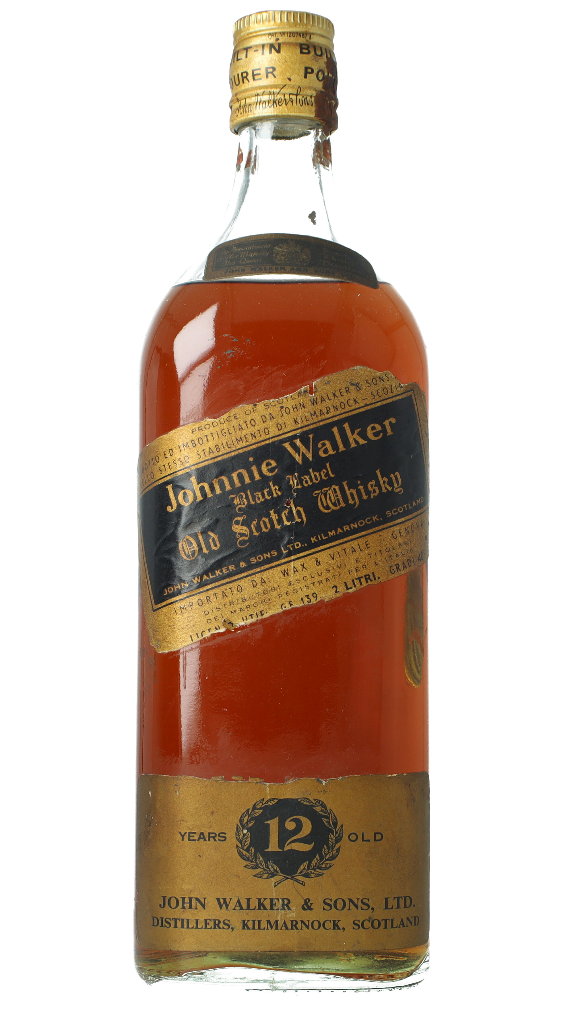ウイスキー (2Litre) JohnnieWalker Black Label 1970s Johnnie Walker Black Label - Extra Special - 1970s - 2