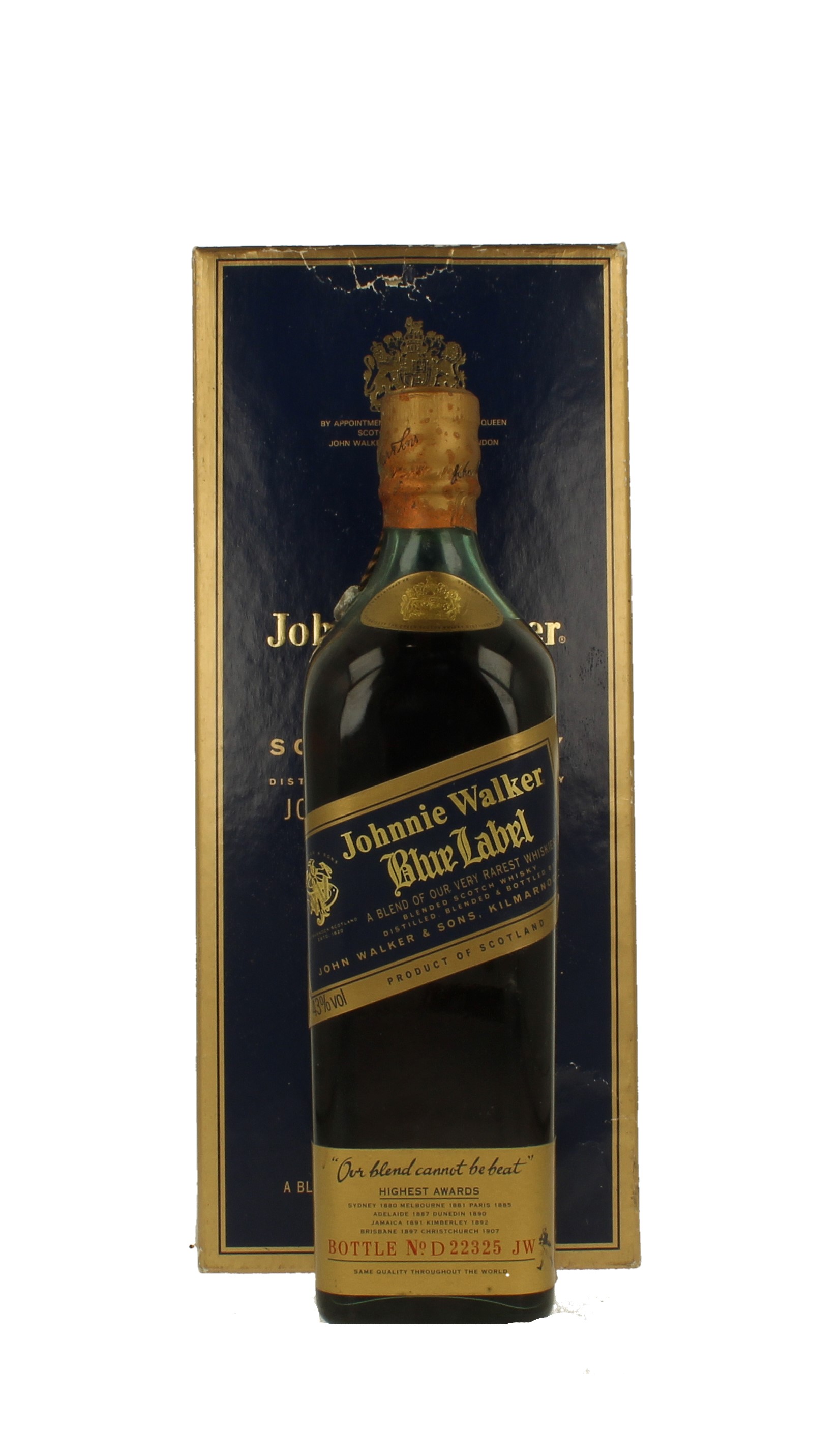 JOHNNIE WALKER Blue Label Bot in The 90's 70cl 40% - Blended JOHNNIE WALKER Blue Label Bot in The 90's 70cl 40% - Blended
