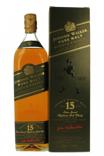 JOHNNIE WALKER Green Label (Clynelish) 15 years old Bot in The 90's 100CL 43%