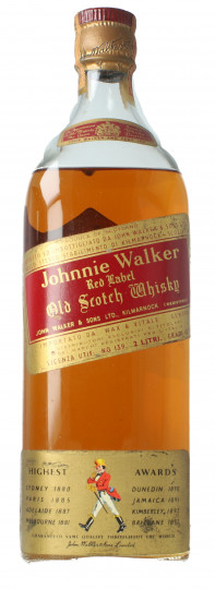 Johnnie Walker Red label   Blended  Scotch Whisky - Bot.60's or early 70's 200cl 43% Magnum 2 litre