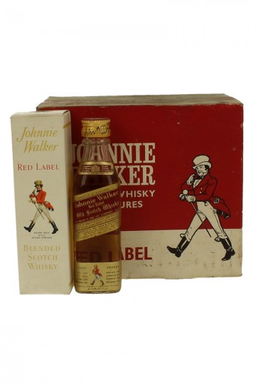 JOHNNIE WALKER Red Label Bot 60/70's 10x5cl 40% very old Miniature