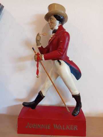 Johnnie Walker  scotch Whisky Statue from 60's -70's 40cm x 72cm