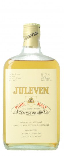 Juleven Pure Malt  Scotch Whisky 10 Years Old - Bot. in The 70's 75cl 43%