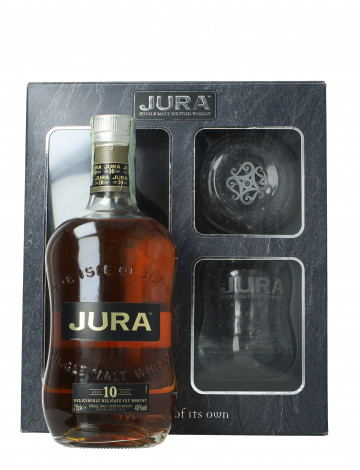 Jura  Island Scotch Whisky 10 Year old 70cl 40% gift pack