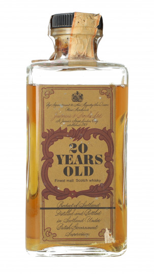 Justerini & Brooks Blended  Scotch Whisky 20 years old Bottled around 1960-1970 75cl 43% OB  -