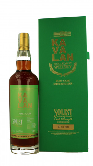 KAVALAN Port Solist 7 years old 70cl 58.6% - OB - Solist for TWA