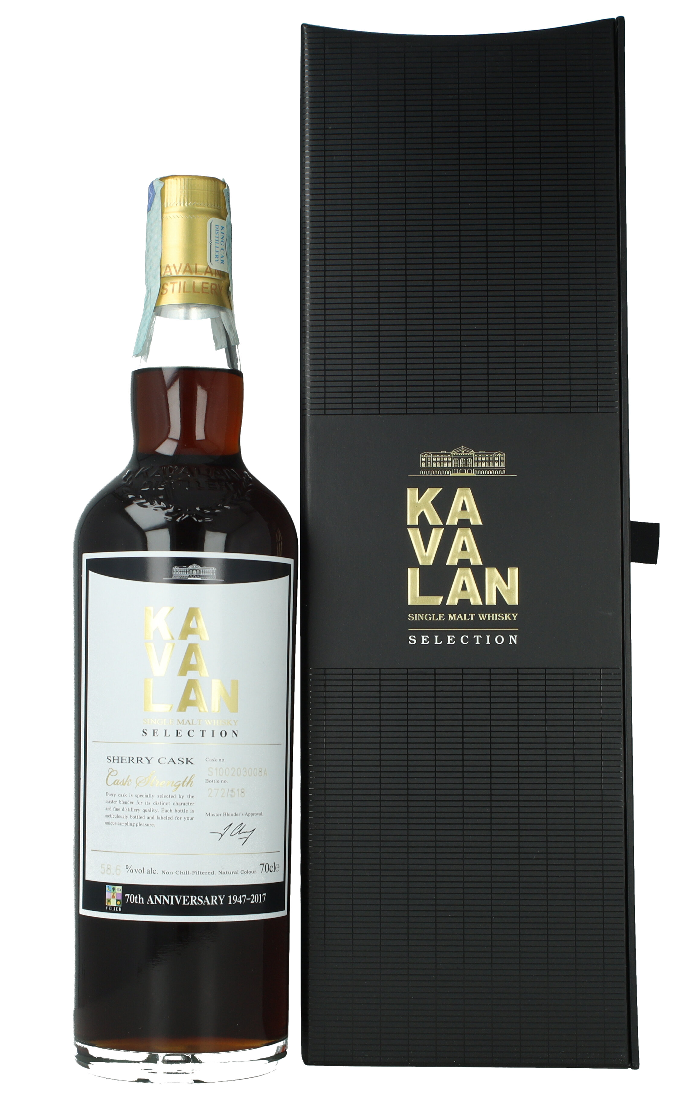 KAVALAN Selection 2016 70cl 58.6% Velier 70th Anniversary Sherry
