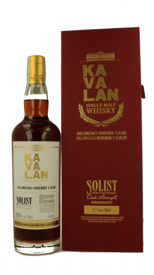 KAVALAN Sherry Solist 7 years old 70cl 57.1% - OB - Solist for TWA