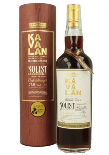 KAVALAN  SINGLE MALT -SOLIST  70  CL 57.80 % SHERRY CASK   LMWD
