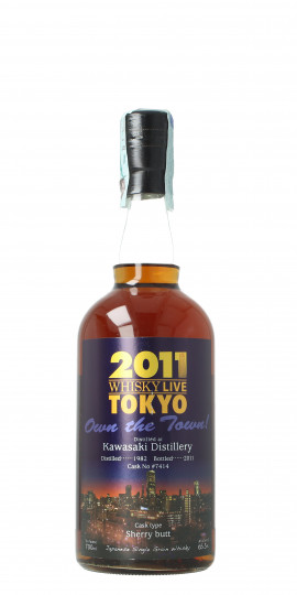 KAwasaki Distillery Japanese Single Malt Whisky 1982 2011 70cl 65.5% Single cask 7414 Whisky Live Tokyo