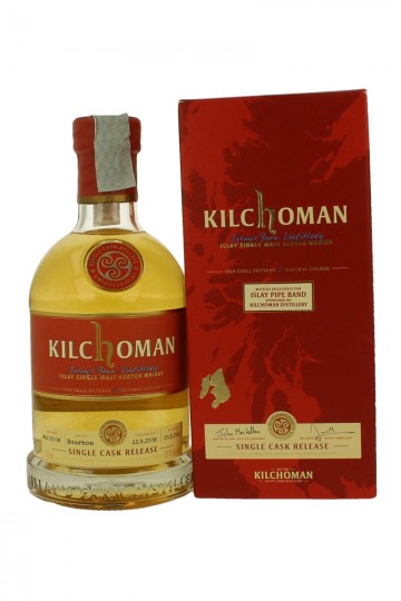 KILCHOMAN 2008 2013 70cl 60.4% Islay Pipe band