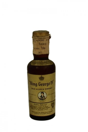 King George IV  BLEND   Scotch  Whisky 5cl 40% very old Miniature-spring cap