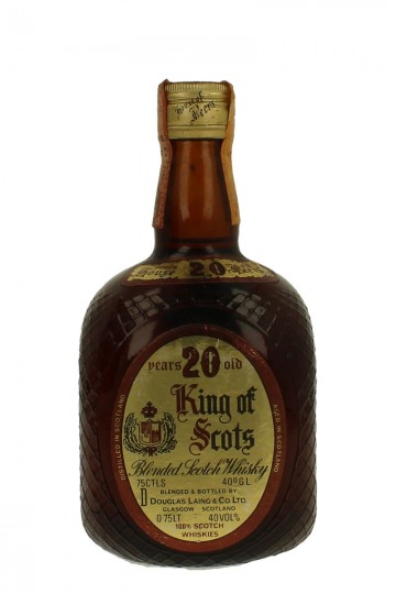 KING OF SCOTS Blended   Scotch  Whisky 20 years old Bot. in the  60'S /70's 75cl 40% Douglas Laing -