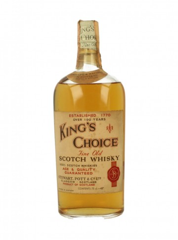 KING'S CHOICE Bot.60's 75cl 43%  Stewart Pott - Blended