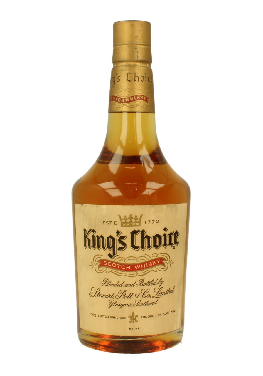 KING'S CHOICE Bot.70's 75cl 43 Stewart Pott Blended Products