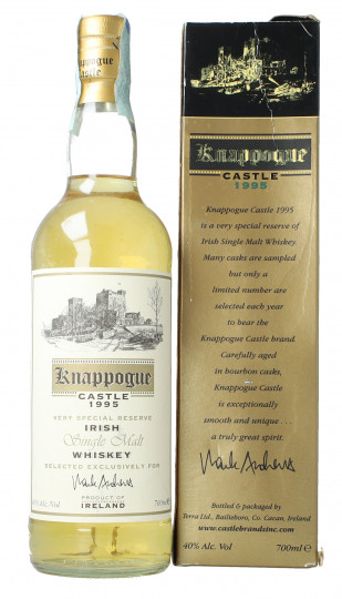 Knappogue Castle Single malt  Irish whiskey 1995 70cl 40%