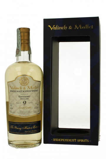 KNOCHDHU 9 Years Old 2012 2022 70cl 52.6% Valinch & Mallet cask 71537- 376 Bts