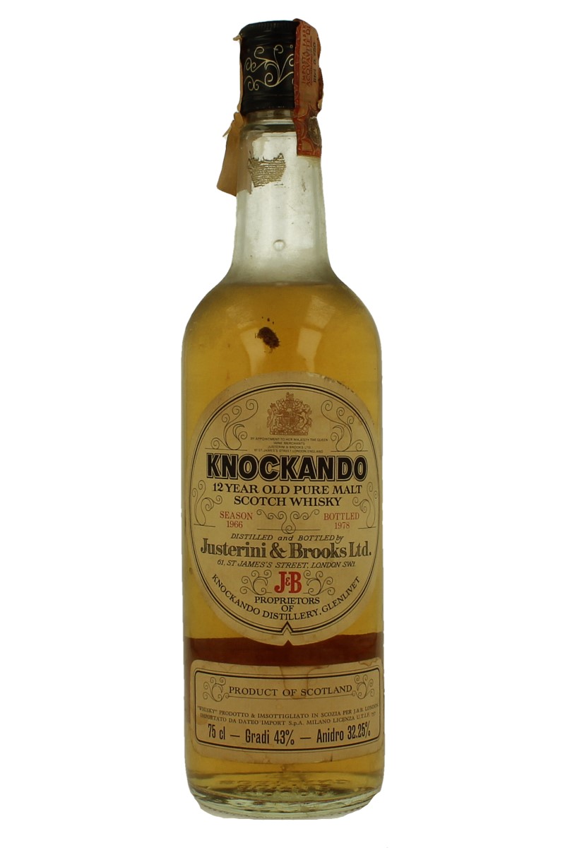 KNOCKANDO 12yo 1966 1978 75cl 43% OB - Products - Whisky Antique