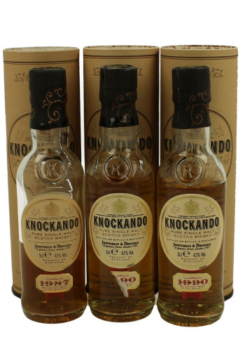 KNOCKANDO 25x5cl Miniatures - Not all with box